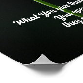 ワイルドフラワーかわいらしバイブル・ババース・アートの蝶 ポスター (角)