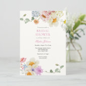ワイルドフラワーかわいらしブライダルシャワー 招待状 (スタンド正面)