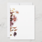 ワイルドフラワーかわいらしブーケガールズバプテスマ 招待状 (裏面)