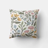 ワイルドフラワーかわいらしラビットイースター春 クッション (裏面)