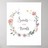 ワイルドフラワーがやってくる 春のベイビーシャワー ポスター (正面)