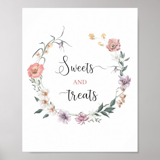 ワイルドフラワーがやってくる 春のベイビーシャワー ポスター (正面)