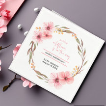 ワイルドフラワーがピンクの赤ちゃんシャワーの途中にある