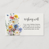 ワイルドフラワーがブライダルシャワーを望む エンクロージャーカード (正面)