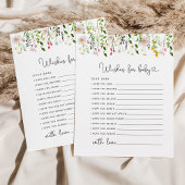 ワイルドフラワーがベビーカードを願う