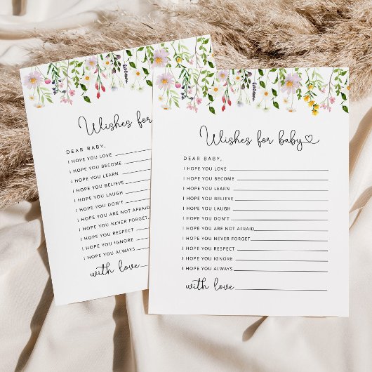 ワイルドフラワーがベビーカードを願う