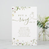 ワイルドフラワーがリングを入れたブライダルシャワーゲーム (スタンド正面)