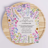 ワイルドフラワーが一人娘を最初に誕生日 招待状