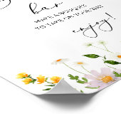 ワイルドフラワーが咲くバー。 フラワーバー ポスター (角)