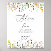 ワイルドフラワーが咲くバー。 フローラルバー ポスター (正面)