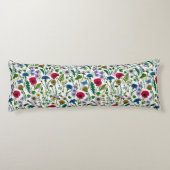 ワイルドフラワーが白いオフ ボディピロー (裏面)