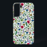 ワイルドフラワーが白いオフ SAMSUNG GALAXY S22 ケース<br><div class="desc">種々絵を描の野生の花のハンドコレクション。</div>