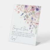 ワイルドフラワーが花束を作るバー 台座サイン (正面)