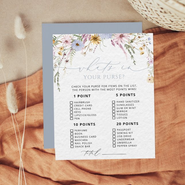 ワイルドフラワーが財布の赤ちゃんシャワーゲームでwhats (クリエイターアップロード済み)