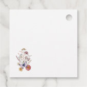 ワイルドフラワーが赤ちゃんのシャワーを開花 フェイバータグ (裏面)