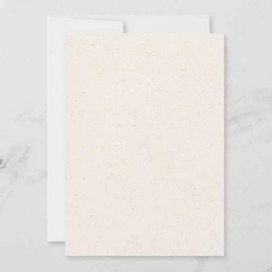 ワイルドフラワーが赤ちゃんシャワーを浴びる途中 招待状 (裏面)