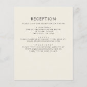 ワイルドフラワーすべて一つのカラフル結婚式招待状 (裏面)