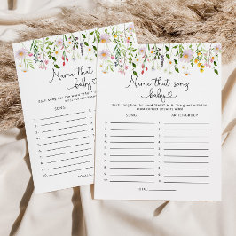 ワイルドフラワーその歌の赤ちゃんシャワーゲームの名前