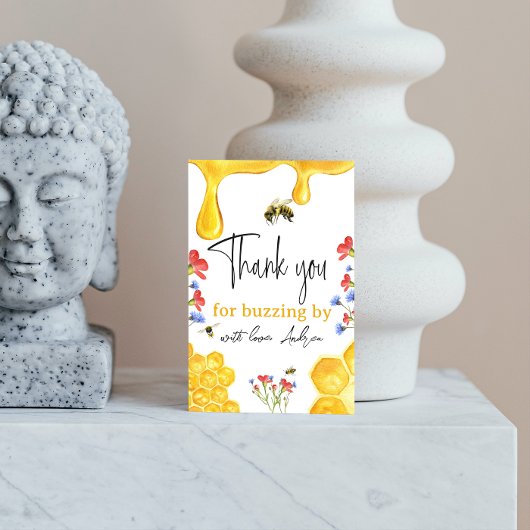 ワイルドフラワーとイエローハニービーウォーターのカラーフローラ サンキューカード