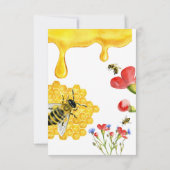 ワイルドフラワーとイエローハニービーウォーターのカラーフローラ サンキューカード (裏面)