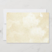 ワイルドフラワーとストリングライトの結婚式招待状 招待状 (裏面)