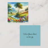 ワイルドフラワーとストリームの春バレー コーリングカード (正面/裏面)