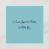 ワイルドフラワーとストリームの春バレー コーリングカード (裏面)