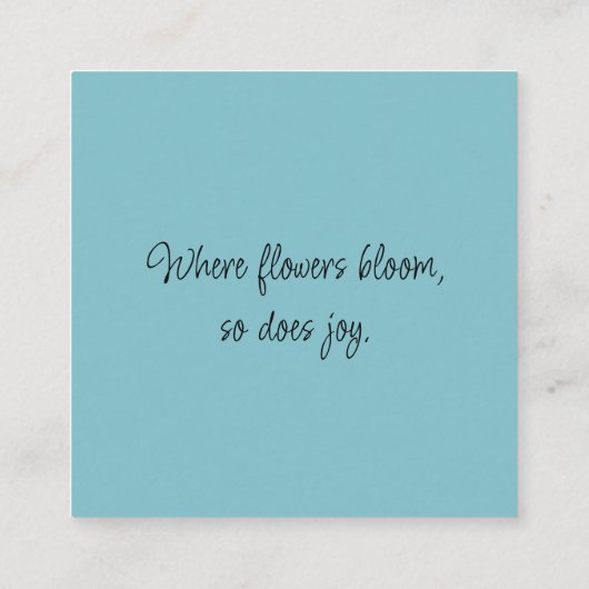 ワイルドフラワーとストリームの春バレー コーリングカード (裏面)