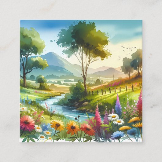 ワイルドフラワーとストリームの春バレー コーリングカード (正面)