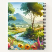 ワイルドフラワーとストリームの春バレー ノートブック (裏面)
