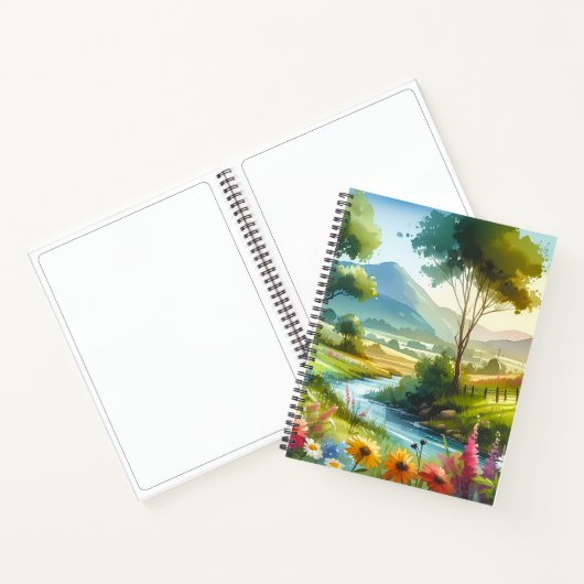 ワイルドフラワーとストリームの春バレー ノートブック (内部)