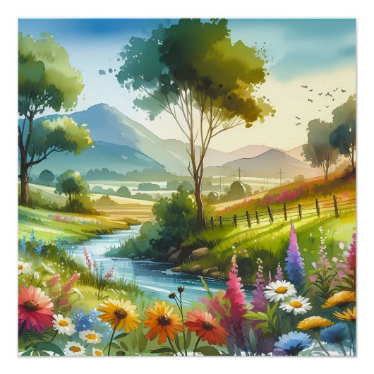 ワイルドフラワーとストリームの春バレー ポスター (正面)