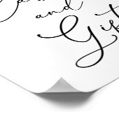 ワイルドフラワーとハチのカードとギフト サイン (角)