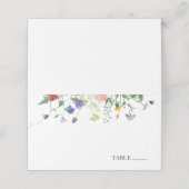 ワイルドフラワーとハチの名札カード プレイスカード (外部開封)