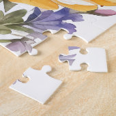 ワイルドフラワーとハニービーウォーターカラー ジグソーパズル (側面)