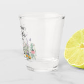 ワイルドフラワーとバタフライのブライダルシャワーパーティー ショットグラス (右)