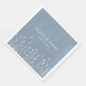 ワイルドフラワーとバターフ結婚ァイルズのナプキン (コーナー)