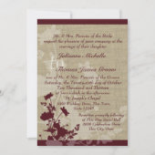 ワイルドフラワーとバーラ結婚ップ 招待状 (正面)