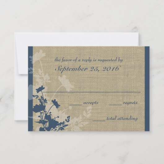 ワイルドフラワーとバ結婚ラップの反応 出欠カード (正面)