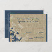 ワイルドフラワーとバ結婚ラップの反応 出欠カード (正面/裏面)