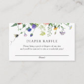 ワイルドフラワーとビーおむつラッフルエンクロージャカード エンクロージャーカード (正面)