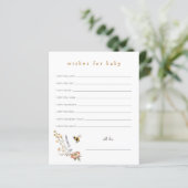ワイルドフラワーとビーの願いベビーカード (スタンド正面)