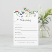 ワイルドフラワーとビーの願いベビーカード 招待状 (スタンド正面)
