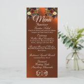 ワイルドフラワーとリボン – 銅結婚の メニュー (スタンド正面)