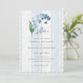 ワイルドフラワーと蜜蜂のヘリテージ・ハイヴ・スタジオ・ウェディング 招待状 (スタンド正面)