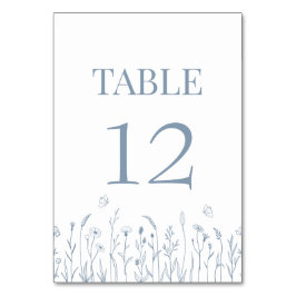 ワイルドフラワーと蝶のテーブル番号カード テーブルナンバー