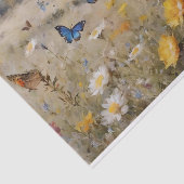 ワイルドフラワーと蝶のデコページ 薄葉紙 (詳細)