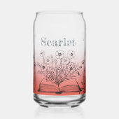 ワイルドフラワーと蝶 ガラス缶 (左)