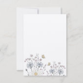 ワイルドフラワーと蝶 サンキューカード (裏面)