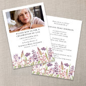 ワイルドフラワーのお別れ会 命の喜びの祭典 招待状